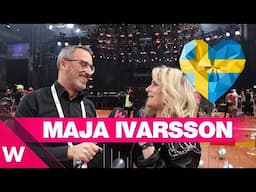 🇸🇪 Maja Ivarsson qualifies for the final | Heat 1 | Melodifestivalen 2025 | INTERVIEW