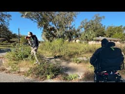 UNSAFE sidewalk FORCED man in Wheelchair to RISK it on Sketchy street!!!