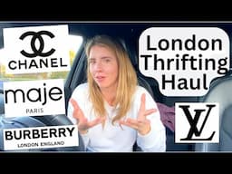 THRIFT WITH ME in London 🥲 (DESIGNER FINDS, ReSell, Haul & Try On)