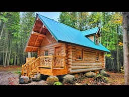 Building Our Dream Log Cabin by Hand! - Start to Finish