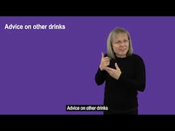 Childsmile - Drinks for babies and young children (BSL)