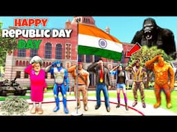 Happy Republic Day Special Video Gta 5 | Rope Hero Celebrate 26 January In School | Black Spider 2.0