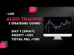 Live Algo Trading with Tradetron | Day 1 | 3 Strategy Combo