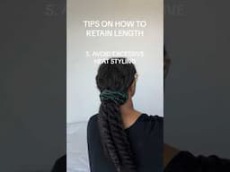 TIPS FOR RETAINING LENGTH | NATURAL HAIR #shorts #naturalhair #naturalhairtips #type4hair