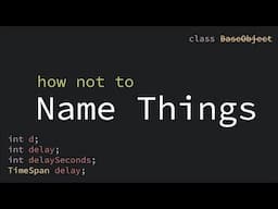 Naming Things in Code