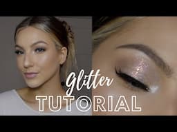 let's do makeup and chat!! (chunky glitter moment)