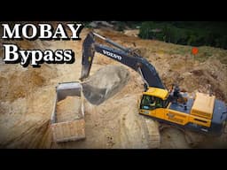 MASSIVE Volvo Excavator Loading Dump Trucks - Mobay Bypass