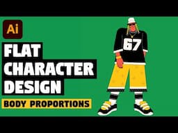 Flat Character Design | Illustrator Tutorial for Beginners (Proportion Tips)