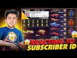 Reacting My Subscribers Rare Id Collection 😍 Most Expensive Free Fire Collection