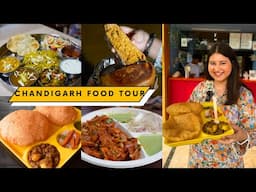 Best CHANDIGARH Veg Food Tour | Thali, Chole Bhature, Swiss Roll, Nutri Kulcha, Kachori & more | 4K