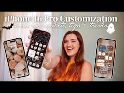 Organizing & Customizing my iPhone 16 Pro | Aesthetic Control Center - iOS 18 update tips and tricks