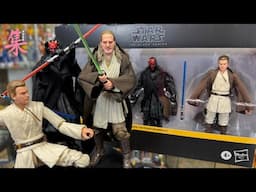 HASBRO IMPAZZITA - Star Wars Episode I Black Series 3-Pack Qui-Gon Jinn, Darth Maul, Obi-Wan Kenobi