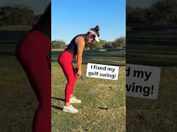 Watch me fix my golf swing! #golf