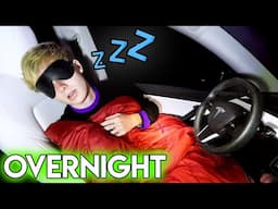 I Stayed OVERNIGHT In My Tesla!