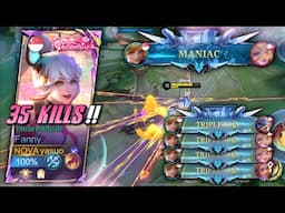 FANNY 35 KILLS !! BEAST MODE KILLING MACHINE IN RANK GAME !! | MLBB