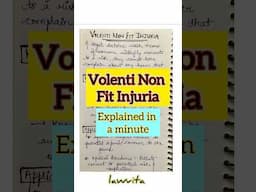 Volenti Non Fit Injuria Meaning explained with notes Lawvita