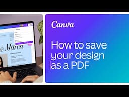 How to save your design as a PDF