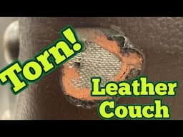 How to repair a torn couch   #howto #diy #furniture #repair #couches #skills