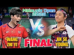 Final‼️ Malaysia Open 2025 I An Se Young(KOR) [1] vs. Wang Zhi Yi (CHN) [2] Fantastic match