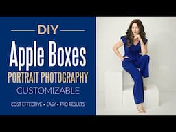 DIY White Apple Boxes Portrait Photography