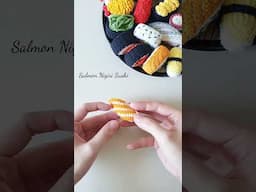 Crochet Salmon Nigiri Sushi | Amigurumi Tutorial | SpringDay DIY #crochet  #crochetkeychain