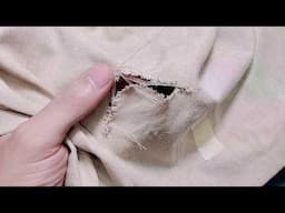 Teach yourself this magic stitch to fix a hole in your clothes yourself using a needle and thread.