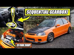 K24 CIVIC HATCH WITH SEQUENTIAL GEARBOX!  Exclusive Feature!