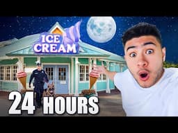 24 HOUR OVERNIGHT in ICE CREAM SHOP