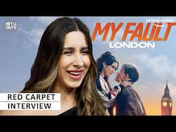 Mercedes Ron | My Fault London Premiere Red Carpet Interview | Prime Video | Culpables Trilogy