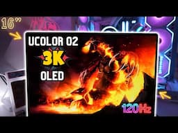 FINALLY - 120Hz OLED 16-inch Portable Monitor : UPERFECT UCOLOR O2 Touch 3K