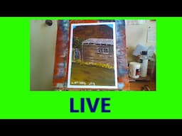 PAINTING AN OLD SHED IN ACRYLICS LIVE