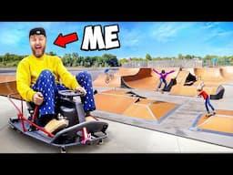 I Took My Crazy Kart XL to a SKATEPARK!