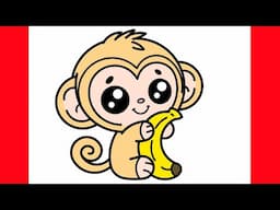 HOW TO DRAW A MONKEY EASY