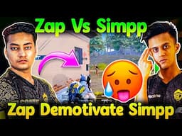 🇮🇳Zap vs Simpp🥶 Full Shocked By Zap Reflex🤯 Simpp Demotivated