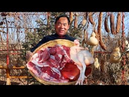 Best New Year Feast! Pork Belly, Leg, Liver Steamed with Whole Chicken Broth!| Uncle Rural Gourmet