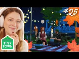 building a romantic PICNIC AREA in the sims 4 | Tiny Town Green #25