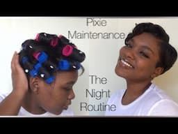 My Pixie cut night routine | #pixiehaircut