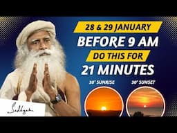 🔴IMPORTANT!! | For Next 2 Days Do this 21 Min before 9AM & 9PM | Mahamantra Chant | Shiva | Sadhguru