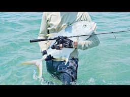 Sand flats fishing with light spin tackle