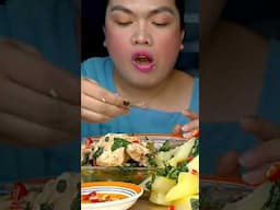 SPICY CHICKEN TINOLA #mukbang #filipinofoodmukbang #filipinocuisine #mukbangphillipines #eatingshow