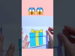 Birthday Drawing 🎁+🎂=? Birthday Pop up card #shorts #emojichallenge #youtubeshorts #birthdaycakecard