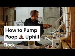 Pump Poop Uphill: Saniflo UPFLOW TOILET Install — Ep. 293