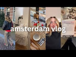 amsterdam vlog | sunny days, acne updates, grwm, onyx storm thoughts & exciting work projects