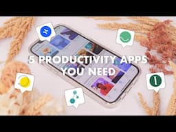 productivity apps you might not have heard of 🤔 task management, habit tracking, & learning