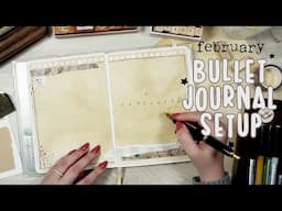 February 2025 Bullet Journal Setup | February Plan with Me