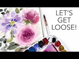 Step By Step Loose Watercolour Flowers!