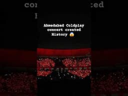 Ahmedabad coldplay concert created history 😱