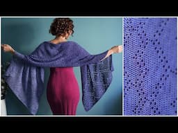 Easy, Step-by-Step Instructions to Crochet the Gorgeous, Beginner Friendly Aimer Shawl + Win Yarn!