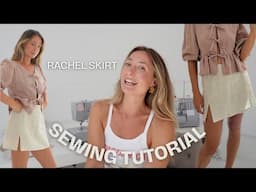 Rachel Skirt Sewing Tutorial - Mini Skirt [beginner friendly with sewing pattern]