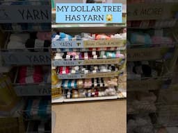 I ALMOST FAINTED over Dollar Tree YARN #youtubeshorts #shorts #shortvideo #short #dollartree #yarn